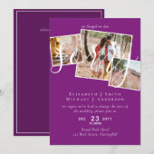 Carte DÉSOLÉ ! Remise du mariage Changement de date PHOT (Devant / Derrière)