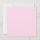 Carte Désolé, rose clair blanc moderne et audacieux excu (Dos)