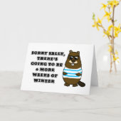 Carte Désolé Sally, 6 semaines supplémentaires d'hiver (Fleur jaune)