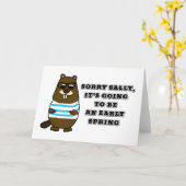 Carte Désolé Sally, début printemps (Fleur jaune)