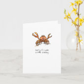 Carte Désolé Si J'Étais Crabby (Fleur jaune)