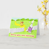 Carte désolé votre leavin (Fleur jaune)