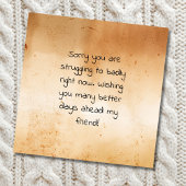 Carte Désolé, vous êtes en difficulté | Meilleurs Jours