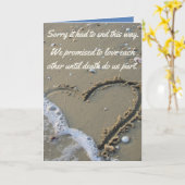 Carte Désolée, Il A Dû S'Arrêter De Cette Manière Funny (Fleur jaune)