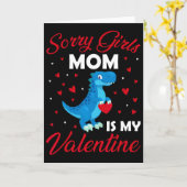 Carte Désolée les filles ma mère est ma Saint-Valentin M (Fleur jaune)