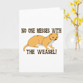 Carte Désordre avec la belette (Fleur jaune)