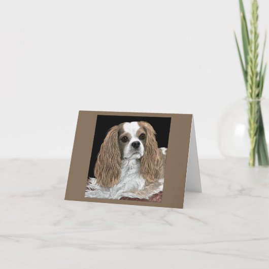 Carte d'espagnol Cavalier King Charles - Bella (Devant)