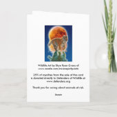 Carte d'espèce menacée de jour de la terre de CUB (Dos)