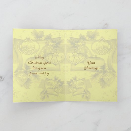 Carte d'esprit de Noël (Intérieur)