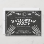 Carte d'esprit | Invitation de la fête d'Halloween (Devant)