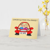 Carte d'essai de conduite passée (Fleur jaune)