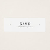 Carte d'essai minimale Name Stud Earring Jewelry (Devant)