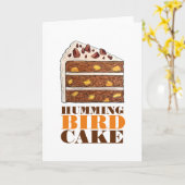 Carte Dessert de portion de gâteau de la couche de colib (Fleur jaune)