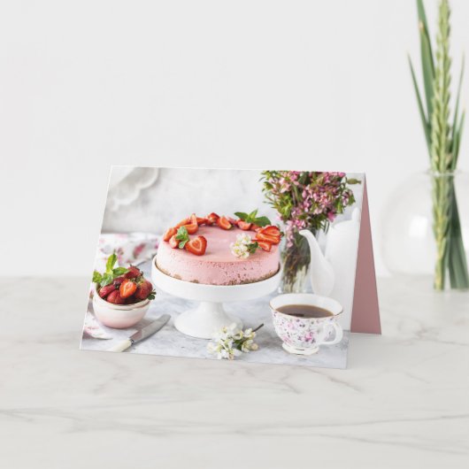 Carte Dessert Elegant Birthday (Devant)