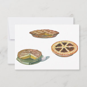 Carte Desserts Anciens, Pies de Thanksgiving, Pécan Citr