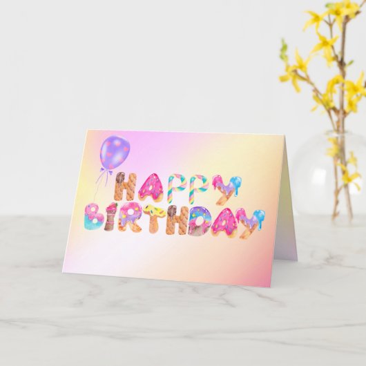 Carte Desserts Sucrés (Fleur jaune)