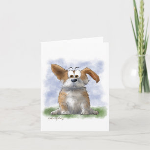 Carte Dessin animé de Corgi mignon