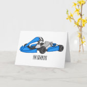 Carte dessin animé de Kart racing (Fleur jaune)