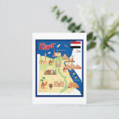 Carte dessin animé de l'Égypte (Debout devant)