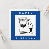 Carte Dessin animé de l'entrée du club de spéléologie da (Devant/Arrière en situation)