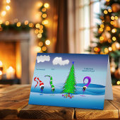 Carte Dessin animé de Noël coloré