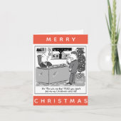 Carte Dessin animé de Noël d'avocat et de client (Devant)