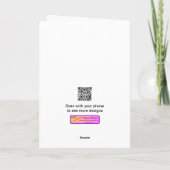 Carte Dessin animé de poulet drôle pour l'anniversaire d (Dos)