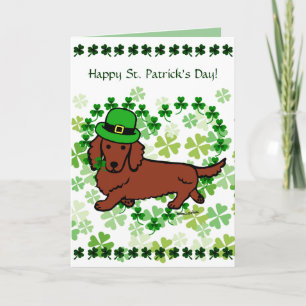 Carte Dessin animé de Saint-Patrick Day