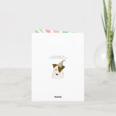 Carte dessin animé pour chien de fête JRT joyeux anniver (Dos)