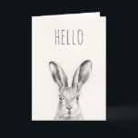 Carte Dessin au crayon de lapin<br><div class="desc">Dessin au crayon de lapin par Victoria Borges</div>