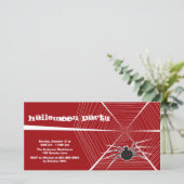 Carte Dessin Black Spider et la fête d'Halloween de Web  (Debout devant)