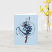 Carte Dessin Chupacabra & Baguette Aînée (Fleur jaune)