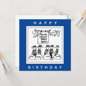 Carte Dessin de balle habillée de la police (Devant/Arrière en situation)