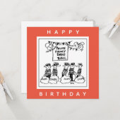 Carte Dessin de balle habillée de la police (Devant/Arrière en situation)