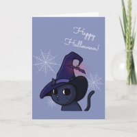 Dessin de chat pour sorcière Kawaii Halloween