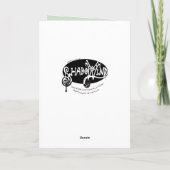 Carte Dessin de Chien et de Feuillage Jaune Husky (Dos)