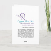 Carte Dessin de Chien Greyhound par Kelli Swan (Dos)