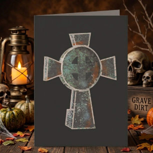 Carte Dessin de croix de pierre tombale de cimetière got
