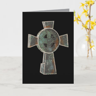 Carte Dessin de croix de tête de cimetière gothique d'Ha