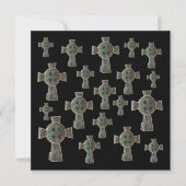 Carte Dessin de croix de tête de cimetière gothique d'Ha (Devant)