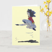 Carte Dessin de danse irlandaise de la Saint Patrick (Fleur jaune)