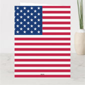 Carte Dessin de fierté du drapeau américain USA (Dos)
