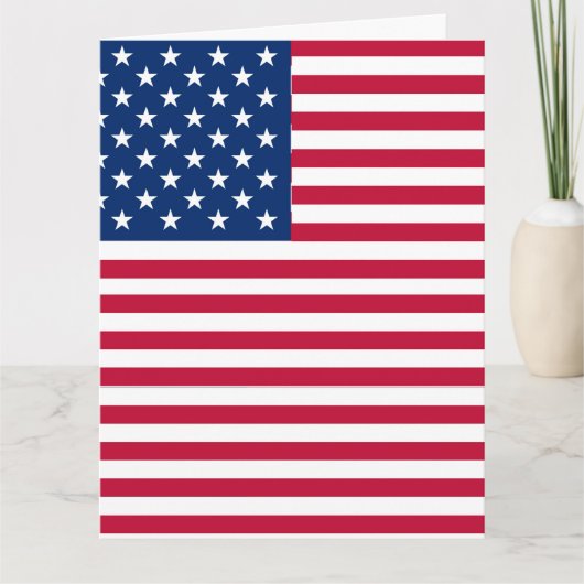 Carte Dessin de fierté du drapeau américain USA (Devant)