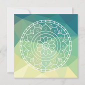 Carte Dessin de fleur de mandala ethnique Boho (Devant)