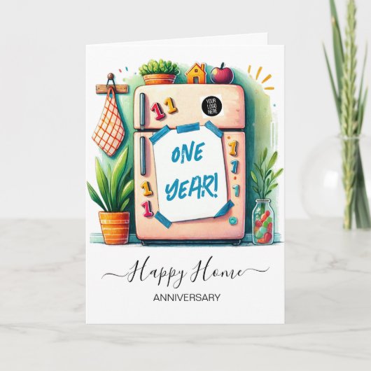 Carte Dessin de l'enfant sur le réfrigérateur - Bonne ma (Devant)