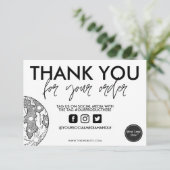 Carte Dessin de main de lune espace étoilé insérer éléga (Debout devant)