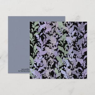 Carte Dessin de motif de vigne rampante feuillue avec pa