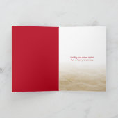 Carte Dessin de Noël sur le sable de plage (Intérieur)