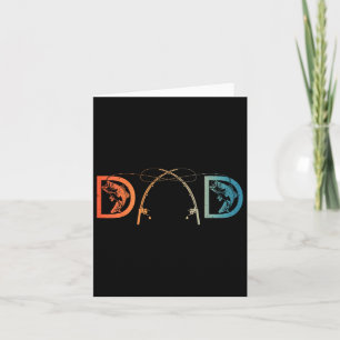 Carte Dessin de papa pêcheur drôle pour papa hommes fête