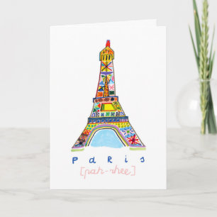 Carte Dessin de Paris en bulle